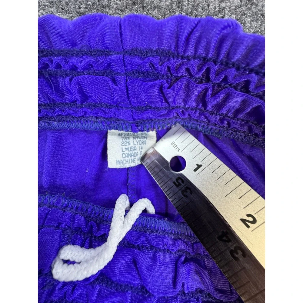 Vintage Nike Purple Teal High Waisted Leggings Womens Large 90s Athletic Tights